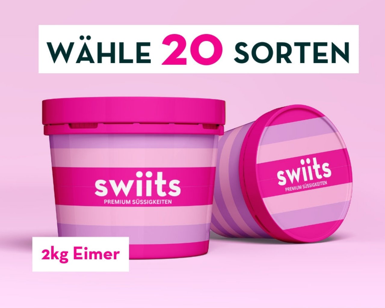 Pick&Mix XXL Bucket 2kg  - Halal Süßigkeiten