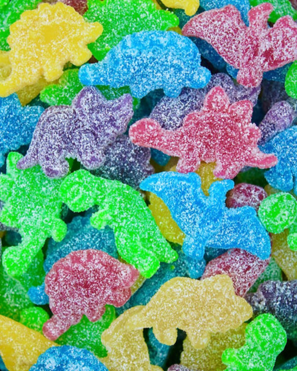 Saure Dino´s - Vegane Süßigkeiten