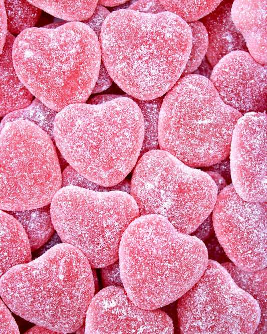 NEU - Saure Erdbeerherzen - Halal Süßigkeiten