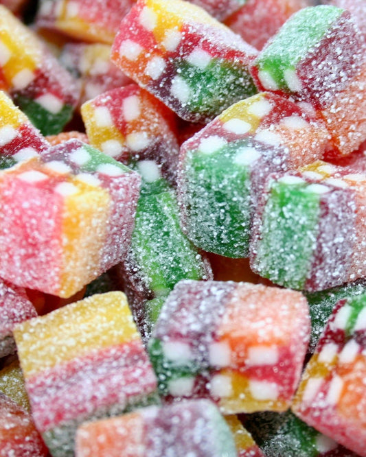 Mini Rainbow Bricks - Vegane Süßigkeiten