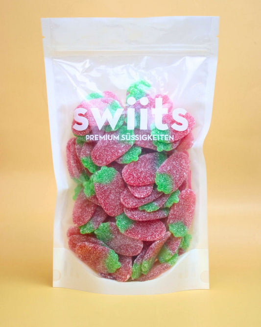 Saure Erdbeeren - Vegane Süßigkeiten