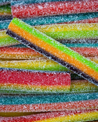 Jumbo Fizzy Sticks Rainbow - Halal Süßigkeiten
