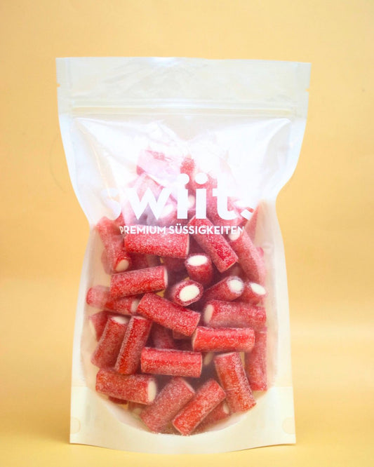 Jumbo Strawberry Bites - Vegane Süßigkeiten