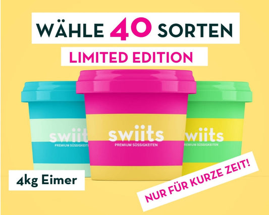 LIMITED EDITION! Mega Bucket 4kg - gemischte Süßigkeiten