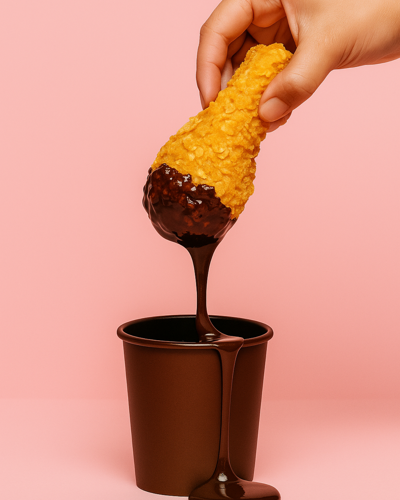 Sweet Chick‘n Marshmallows + Chocolate Dip