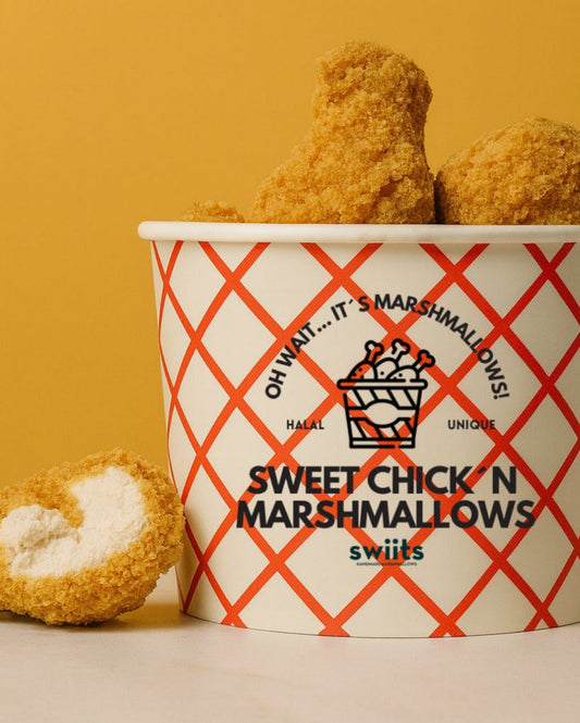 Sweet Chick‘n Marshmallows + Chocolate Dip