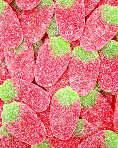 Saure Erdbeeren - Vegane Süßigkeiten