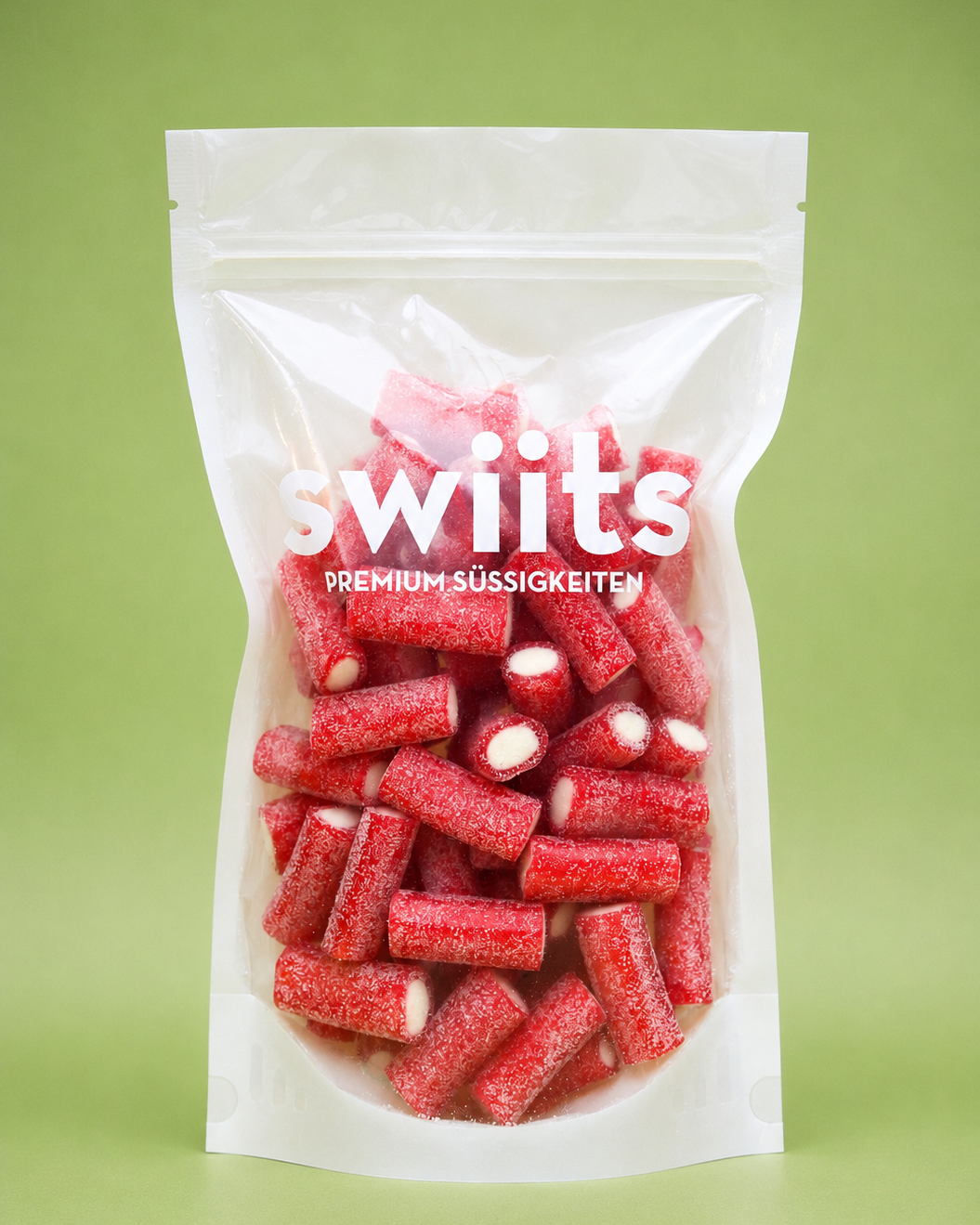 Jumbo Strawberry Bites - Vegane Süßigkeiten